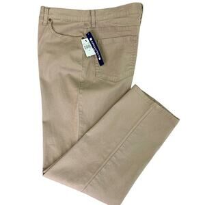 Architect Petite Classic Straight High Rise Khaki Jeans Stretchy Women Size 16P